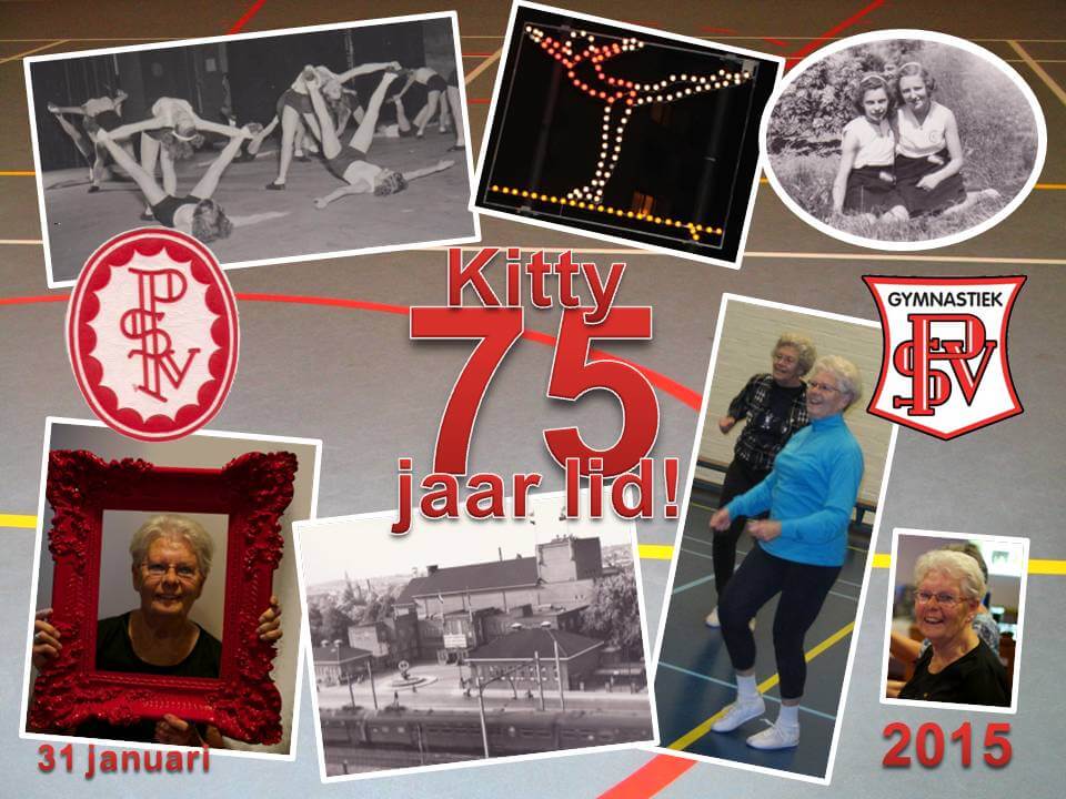 75 jaar lid Kitty van de Nieuwenhuizen-de Jonge